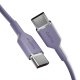 Puro ICON USB-C į USB-C laidas, 1.5m, violetinis