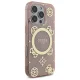 Guess GUHMP16XH4PYEEP iPhone 16 Pro Max 6.9" pink/pink hardcase IML Peony On 4G Background MagSafe