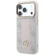 Guess 4G Stripe Round and Classic Logos MagSafe dėklas skirtas iPhone 17 Pro Max / 18 Pro Max, rausvas