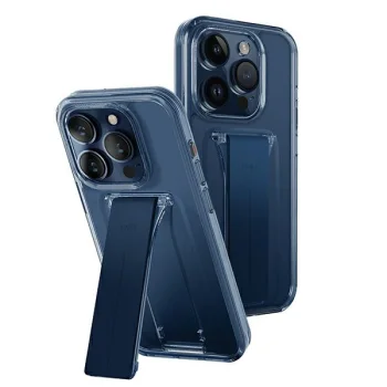 Uniq Heldro Mount dėklas iPhone 15 Pro 6.1" su stovu, mėlynas