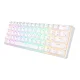 Mechaninė klaviatūra Royal Kludge RK61 RGB, Red Switch, balta