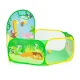 IPLAY Kids Ball Pit Play Tent with 50 Balls and Basketball Hoop