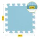 4Fizjo Foam Puzzle Play Mat for Kids, 90x90 cm, Light Blue