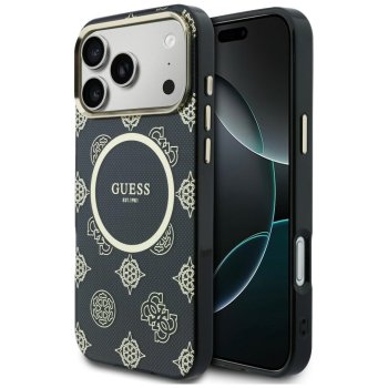Guess IML Peony Dot MagSafe Phone Case Cover iPhone 17 Pro Max - Black