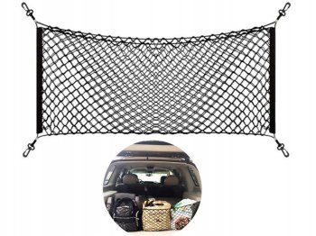 Automobilio bagažinės tinklas 110x42 cm juodas