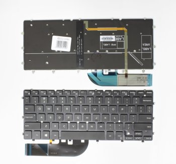 Extra Digital klaviatūra Dell XPS 13-9350 nešiojamam kompiuteriui, juoda