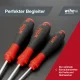 Atsuktuvų rinkinys Wiha SoftFinish, 12 vnt., juodas / raudonas