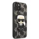 Karl Lagerfeld Monogram Ikonik Patch dėklas, skirtas iPhone 13 mini, juodas