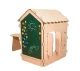 Medinis sodo namelis vaikams Case 108389 su lenta ir staliuku, 86x137x105 cm