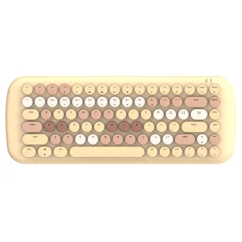 MOFII Candy BT Bluetooth/USB Wireless Mechanical Keyboard With Backlight, yellow