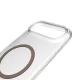 Puro Lite Mag dėklas, skirtas iPhone 17 Air, skaidrus su rudu žiedu