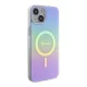Guess dėklas iPhone 15 Plus / 14 Plus IML Iridescent MagSafe, violetinis