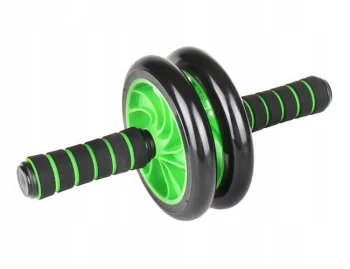 4Fizjo AB Wheel pilvo preso mankštos ratukas, juodas / žalias