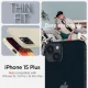 Dėklas Spigen Thin Fit skirtas iPhone 15 Plus, smėlio spalvos