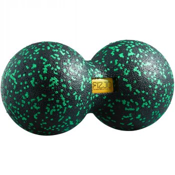 4Fizjo Double Massage Ball EPP 12 cm, Black/Green