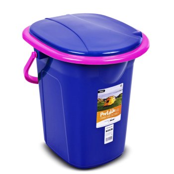 GreenBlue GB320BR Portable Toilet, 19L, Navy/Pink