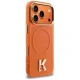Karl Lagerfeld IML K Head Logo MagSafe dėklas iPhone 17 Pro, oranžinis