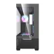 Kompiuterio korpusas Darkflash DS900 AIR + 6 ARGB ventiliatoriai, juodas