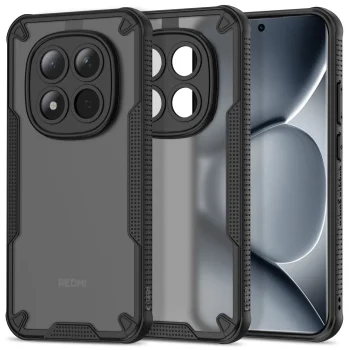 Dėklas Tech-Protect Rugged Shield telefonui Xiaomi Poco M8 Pro / Redmi Note 15 Pro+ 5G, juodas