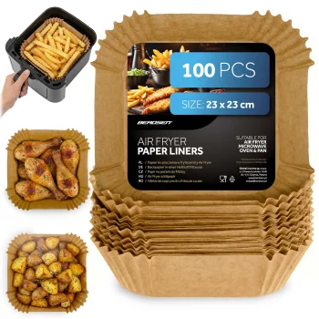 Baking Paper Liners for Air Fryer Berdsen, 23 x 23 cm - 100 Pcs