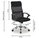 Ergonominė biuro kėdė ModernHome 143298, juoda