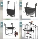 Gotel L42A Folding Balcony Table, 60x39 cm