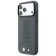 BMW M Blue Perfo Metal Logo MagSafe dėklas telefonui iPhone 18 Pro / 17 Pro, pilkas