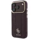 Guess Stripe Peony 4G Logo MagSafe dėklas iPhone 18 Pro / 17 Pro, bordo