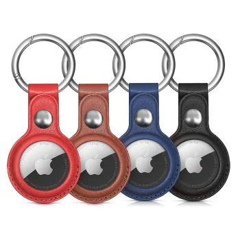 Apple AirTag PU odos apsauginių dėklų rinkinys WAT-21-0Y3S, 4 vnt.