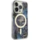 Guess dėklas iPhone 14 Pro su MagSafe, Leopard, Mėlynas