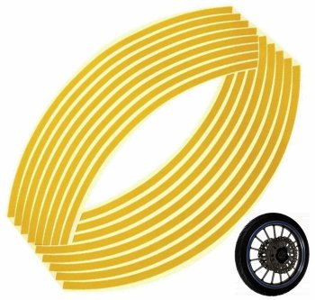 Reflective Wheel Rim Stickers AG555D, Yellow