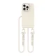 Dėklas Tech-Protect MagNecklace iPhone 15 Pro su MagSafe ir virvele, smėlio spalvos