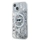 Karl Lagerfeld Liquid Glitter Choupette Head MagSafe dėklas iPhone 15/14/13, skaidrus