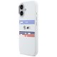 BMW M Silicon Horizontal Line MagSafe Phone Case Cover iPhone 17 - White