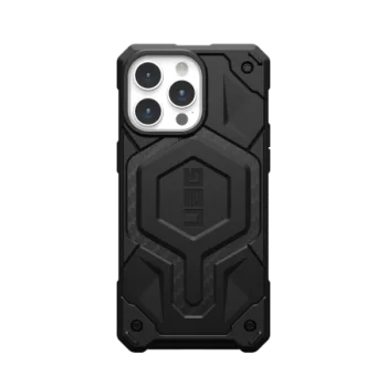 UAG Monarch Pro MagSafe dėklas iPhone 15 Pro Max telefonui, juodos anglies