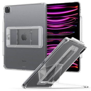 Apple iPad Pro 12.9 (2020 2021 2022) Spigen Airskin Hybrid "S" TPU Case Cover, Crystal Clear