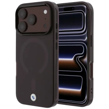 BMW Sign Frosted IML & Metal Logo MagSafe dėklas iPhone 18 Pro / 17 Pro, bordo
