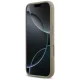 Guess Silicone Big 4G Script dėklas, skirtas iPhone 17, rudas
