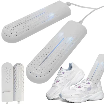 Shoe dryer with UV-C sterilization, for gloves and hats, white