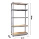 Metalinės sandėliavimo lentynos Humberg HR-812, 2 vnt., 180x90x40 cm
