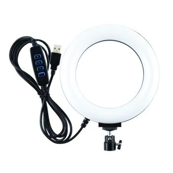 LED žiedinė lempa, 16 cm, USB