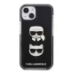 Karl Lagerfeld Karl&Choupette Head dėklas iPhone 13 / 14 / 15, juodas