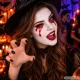 Vampyro Helovino makiažo rinkinys su dirbtiniu krauju