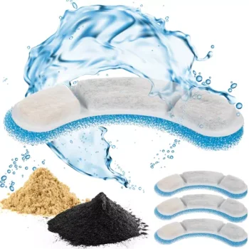 Purlov 23925 Pet Drinking Bowl Filter, 4 Pcs