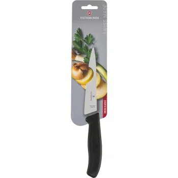 Victorinox Swiss Classic pjaustymo peilis su siaura geležte, 18 cm, juodas