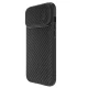 Nillkin Synthetic Fiber S dėklas iPhone 14 Pro Max su kameros apsauga, juodas