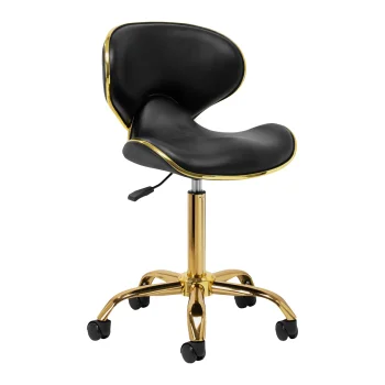 Cosmetic Stool Gabbiano Q-4599G, 2nd Grade, Black/Gold