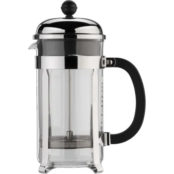 Bodum Chambord 1928-16 prancūziškas kavinukas, 1 l, juodas / sidabrinis