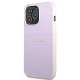 Guess Saffiano Hot Stamp & Metal Logo dėklas, skirtas iPhone 13 Pro / 13 6.1\", violetinis