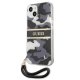 Guess Camo Strap Collection dėklas, skirtas iPhone 13 mini, juodas